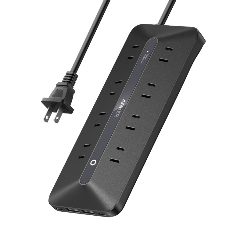 Anker 12-in-1 USB power strip with multiple outlets and USB-C ports